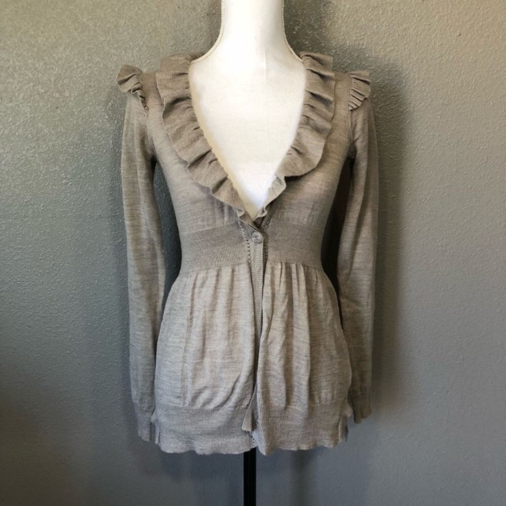 Rebecca Taylor Ruffle Cardigan - Picture 3 of 8